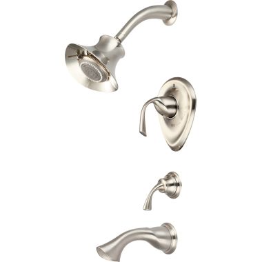 Click here to see Pioneer 4CL100T-BN Pioneer Calla Brushed Nickel Tub/Shower Trim with Diverter Handle, Five-Function, 2.5 GPM, Lever Handles, 1/2-inch Connection Size - 4CL100T-BN