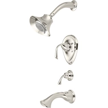 Click here to see Pioneer 4CL100T-PN Pioneer Calla Polished Nickel Tub/Shower Trim with Diverter Handle, Five-Function, 2.5 GPM, Lever Handles, 1/2-inch Connection Size - 4CL100T-PN