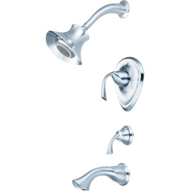 Click here to see Pioneer 4CL100T-SS Pioneer Calla Stainless Steel Tub/Shower Trim with Diverter Handle, Five-Function, 2.5 GPM, Lever Handles, 1/2-inch Connection Size - 4CL100T-SS