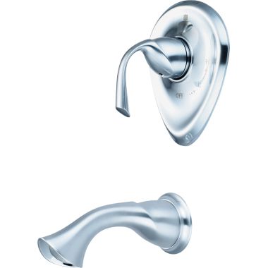 Click here to see Pioneer 4CL200T-SS Pioneer Calla Wall-Mount Stainless Steel Tub Faucet Trim Set, Single Metal Lever Handle, ADA - 4CL200T-SS