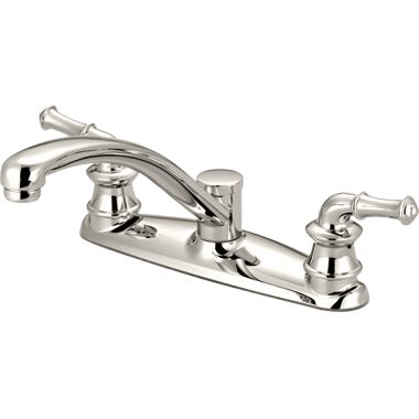 Click here to see Pioneer 2DM100-PN Pioneer Del Mar Two-Handle Kitchen Faucet, Polished Nickel - 2DM100-PN