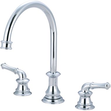 Click here to see Pioneer 2DM200 Pioneer Del Mar Two-Handle Widespread Kitchen Faucet, Chrome - 2DM200