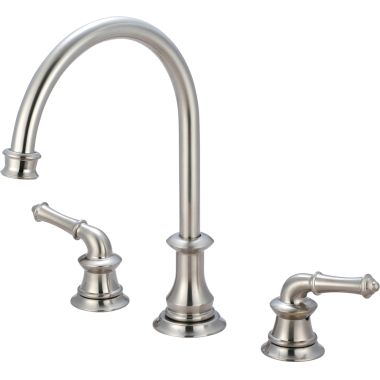 Click here to see Pioneer 2DM200-BN Pioneer Del Mar Two-Handle Widespread Kitchen Faucet, Brushed Nickel - 2DM200-BN