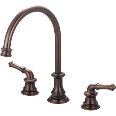 Click here to see Pioneer 2DM200-ORB Pioneer Del Mar Two-Handle Widespread Kitchen Faucet, Oil Rubbed Bronze  - 2DM200-ORB