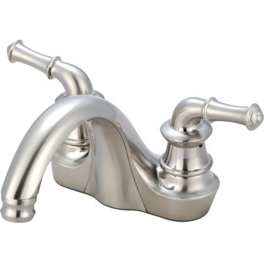 Click here to see Pioneer 3DM101-BN Pioneer Del Mar Centerset Bathroom Faucet, Two-Handle, 1.2 GPM, Metal Lever Handle, ADA, Less Pop-Up, PVD Brushed Nickel - 3DM101-BN