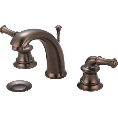 Click here to see Pioneer 3DM300-ORB Pioneer Del Mar Widespread J-Spout Bathroom Faucet with Pop-Up Drain, Two-Handle, 1.2 GPM, Metal Lever Handle, ADA, Oil-Rubbed Bronze - 3DM300-ORB