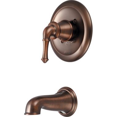 Click here to see Pioneer 4DM200T-ORB Pioneer Del Mar Wall-Mount Oil Rubbed Bronze Tub Faucet Trim, Single Metal Lever Handle, ADA - 4DM200T-ORB