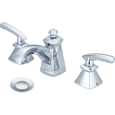 Click here to see Pioneer 3GB200 Pioneer Gibraltar Widespread Bathroom Faucet with Pop-Up Drain, Two-Handle, 1.5 GPM, Metal Lever Handle, ADA, PVD Polished Chrome - 3GB200