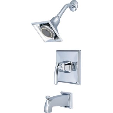 Click here to see Pioneer 4GB100T Pioneer Gibraltar Single Handle Polished Chrome Tub/Shower Trim, Five-Function, 2.5 GPM, Metal Lever Handle, 1/2-inch Connection Size - 4GB100T