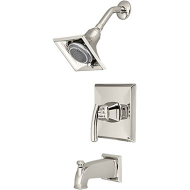 Click here to see Pioneer 4GB100T-PN Pioneer Gibraltar Single Handle Polished Nickel Tub/Shower Trim, Five-Function, 2.5 GPM, Metal Lever Handle, 1/2-inch Connection Size - 4GB100T-PN