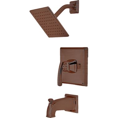 Click here to see Pioneer 4GB110T-ORB Pioneer Gibraltar Single Handle Oil Rubbed Bronze Tub/Shower Trim Set with Rainshower, Single-Function, 2.5 GPM, Metal Lever Handle - 4GB110T-ORB
