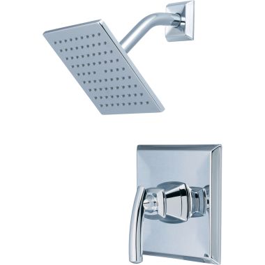 Click here to see Pioneer 4GB310T Pioneer Gibraltar Single-Function Shower Faucet with 6in Square Head, Metal Lever Handle, Trim Only, 2.5 GPM, Polished Chrome - 4GB310T