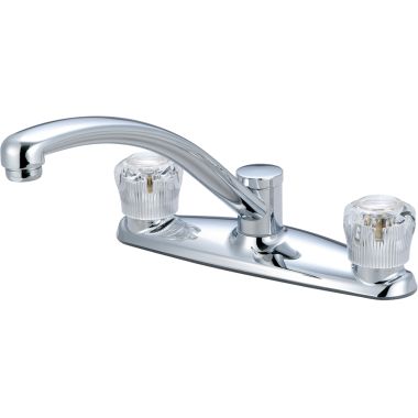 Click here to see Pioneer 2LG100 Pioneer Legacy Two-Handle Kitchen Faucet, Crystal Knob Handles, Chrome - 2LG100