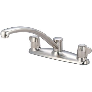 Click here to see Pioneer 2LG110-BN Pioneer Legacy Two-Handle Kitchen Faucet, Mini Blade Handles, Brushed Nickel - 2LG110-BN