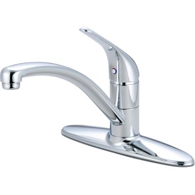 Click here to see Pioneer 2LG160 Pioneer Legacy Single Handle Kitchen Faucet w/ Deck Plate, Lever Handle, Chrome - 2LG160