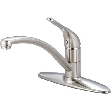Click here to see Pioneer 2LG170-BN Pioneer Legacy Single Handle Kitchen Faucet w/ Deck Plate, Loop Handle, Brushed Nickel - 2LG170-BN