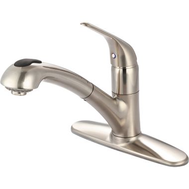 Click here to see Pioneer 2LG220-BN Pioneer Legacy Single Handle Pull-Out Kitchen Faucet, Brushed Nickel - 2LG220-BN