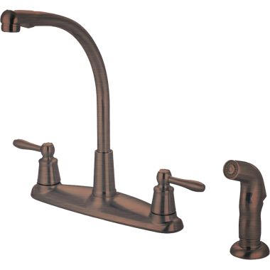 Click here to see Pioneer 2LG231-ORB Pioneer Legacy Two Handle Kitchen Faucet w/ Side Spray, Oil Rubbed Bronze - 2LG231-ORB