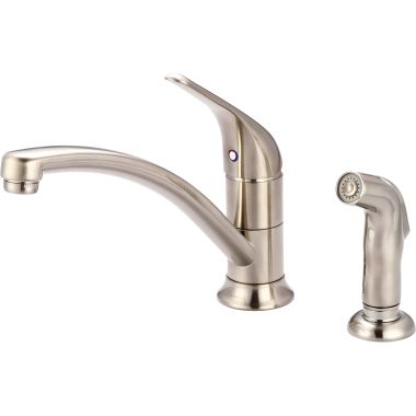 Click here to see Pioneer 2LG261-BN Pioneer Legacy Single Handle Kitchen Faucet w/ Side Spray, Brushed Nickel - 2LG261-BN