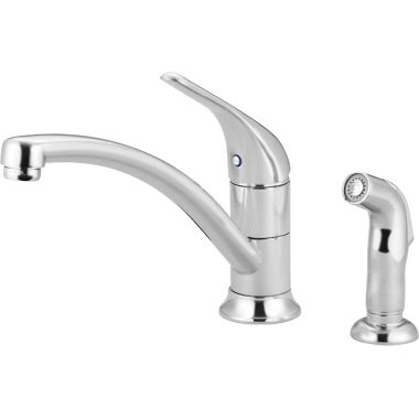 Click here to see Pioneer 2LG261-SS Pioneer Legacy Single Handle Kitchen Faucet w/ Side Spray, Stainless Steel - 2LG261-SS