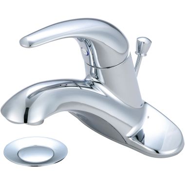 Click here to see Pioneer 3LG160 Pioneer Legacy Centerset Bathroom Faucet with Pop-Up Drain, Single-Handle, 1.2 GPM, Metal Lever Handle, ADA, Polished Chrome - 3LG160