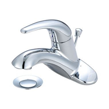 Click here to see Pioneer 3LG160H Pioneer Legacy Centerset Bathroom Faucet with Pop-Up Drain and 30in SS Flex Connectors, Single-Handle, 1.2 GPM, Lever Handle, ADA, Polished Chrome - 3LG160H