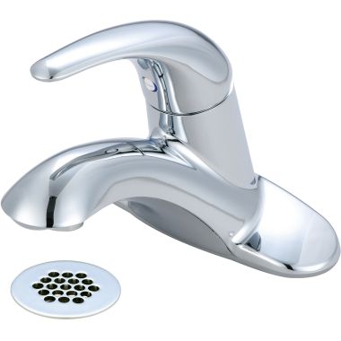 Click here to see Pioneer 3LG161G Pioneer Legacy Centerset Bathroom Faucet with Grid Drain, Single-Handle, 1.2 GPM, Metal Lever Handle, ADA, Polished Chrome - 3LG161G