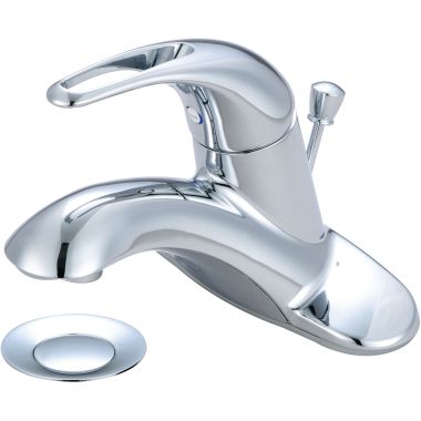 Click here to see Pioneer 3LG170 Pioneer Legacy Centerset Bathroom Faucet with Pop-Up Drain, Single-Handle, 1.5 GPM, Metal Loop Handle, ADA, PVD Polished Chrome - 3LG170
