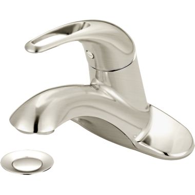 Click here to see Pioneer 3LG170-BN Pioneer Legacy Centerset Bathroom Faucet with Pop-Up Drain, Single-Handle, 1.5 GPM, Metal Loop Handle, ADA, PVD Brushed Nickel - 3LG170-BN