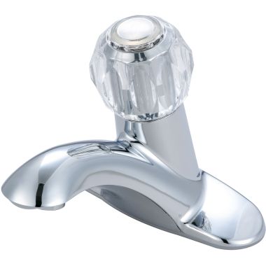 Click here to see Pioneer 3LG181 Pioneer Legacy Centerset Bathroom Faucet, Single-Handle, 1.5 GPM, Acrylic Round Handle, Less Pop-Up, WaterSense, PVD Polished Chrome - 3LG181