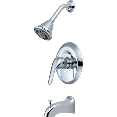 Click here to see Pioneer 4LG100T Pioneer Legacy Single Handle Polished Chrome Tub/Shower Trim, Four-Function, 2.5 GPM, Lever Handle, ADA, 1/2-inch Connection Size - 4LG100T