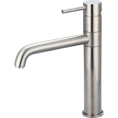 Click here to see Pioneer 2MT160H-BN Pioneer Motegi Single Handle Kitchen Faucet, Bent Nose Spout, Brushed Nickel - 2MT160H-BN