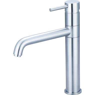 Click here to see Pioneer 2MT160H-SS Pioneer Motegi Single Handle Kitchen Faucet, Bent Nose Spout, Stainless Steel - 2MT160H-SS