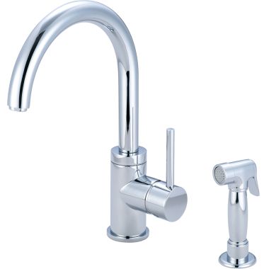 Click here to see Pioneer 2MT171H Pioneer Motegi Single-Handle Kitchen Faucet w/ Side Spray, Chrome - 2MT171H