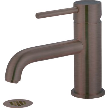 Click here to see Pioneer 3MT161G-ORB Pioneer Motegi Single-Hole Bathroom Faucet with Grid Drain, Bent Nose Spout, Single-Handle, 1.2 GPM, Lever Handle, ADA, Oil-Rubbed Bronze - 3MT161G-ORB