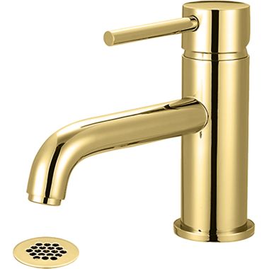 Click here to see Pioneer 3MT161G-PB Pioneer 3MT161G-PB Single-Handle Lavatory Faucet In A Polished Brass Finish