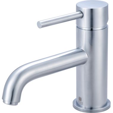 Click here to see Pioneer 3MT161-SS Pioneer Motegi Single-Hole Bathroom Faucet, Bent Nose Spout, Single-Handle, 1.2 GPM, Metal Lever Handle, ADA, Less Pop-Up, Stainless Steel - 3MT161-SS