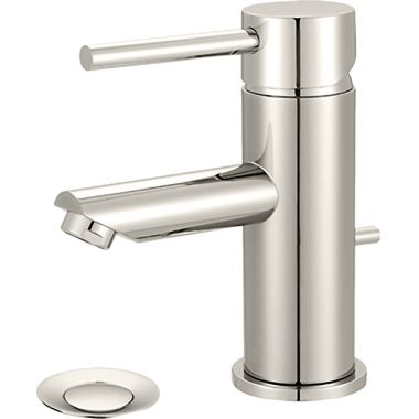 Click here to see Pioneer 3MT170-PN Pioneer Motegi Single-Hole Bathroom Faucet with Pop-Up Drain, Straight Spout, Single-Handle, 1.2 GPM, Lever Handle, ADA, Polished Nickel - 3MT170-PN