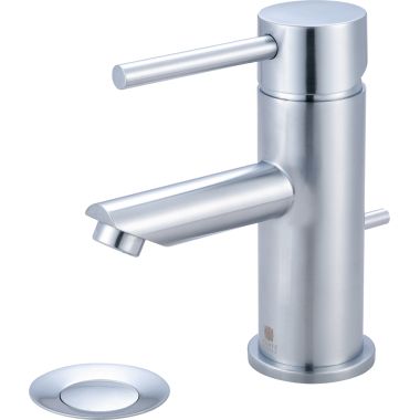 Click here to see Pioneer 3MT170-SS Pioneer Motegi Single-Hole Bathroom Faucet with Pop-Up Drain, Straight Spout, Single-Handle, 1.2 GPM, Lever Handle, ADA, Stainless Steel - 3MT170-SS