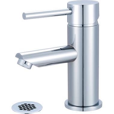 Click here to see Pioneer 3MT171G Pioneer Motegi Single-Hole Bathroom Faucet with Grid Drain, Straight Spout, Single-Handle, 1.2 GPM, Lever Handle, ADA, PVD Polished Chrome - 3MT171G