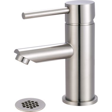 Click here to see Pioneer 3MT171G-BN Pioneer Motegi Single-Hole Bathroom Faucet with Grid Drain, Straight Spout, Single-Handle, 1.2 GPM, Lever Handle, ADA, PVD Brushed Nickel - 3MT171G-BN
