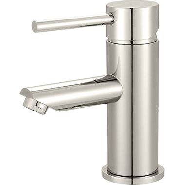 Click here to see Pioneer 3MT171-PN Pioneer Motegi Single-Hole Bathroom Faucet, Straight Spout, Single-Handle, 1.5 GPM, Metal Lever Handle, Less Pop-Up, PVD Polished Nickel - 3MT171-PN