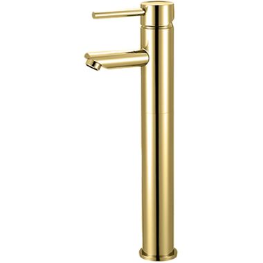 Click here to see Pioneer 3MT178-PB Pioneer Motegi Single-Hole Vessel Bathroom Faucet, Straight Spout, Single-Handle, 1.2 GPM, Metal Lever Handle, ADA, Polished Brass - 3MT178-PB