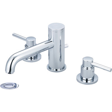 Click here to see Pioneer 3MT500 Pioneer Motegi Widespread Bathroom Faucet with Pop-Up Drain, Bent Nose Spout, Two-Handle, 1.2 GPM, Metal Lever Handle, ADA, Chrome - 3MT500
