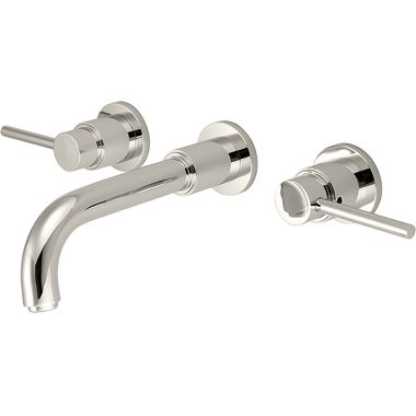 Click here to see Pioneer 3MT600-PN Pioneer Motegi Wall-Mount Widespread Vessel Bathroom Faucet, Bent Nose Spout, Two-Handle, 1.5 GPM, Metal Lever Handle, ADA, PVD Polished Nickel - 3MT600-PN