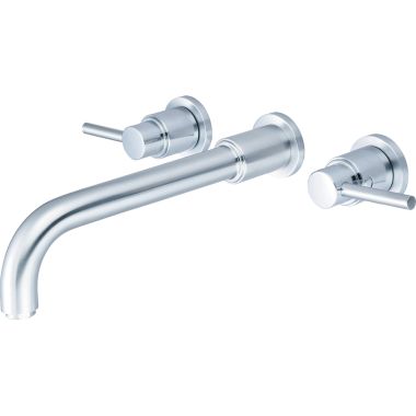 Click here to see Pioneer 3MT600-SS Pioneer Motegi Wall-Mount Widespread Vessel Bathroom Faucet, Bent Nose Spout, Two-Handle, 1.5 GPM, Metal Lever Handle, ADA, PVD Stainless Steel - 3MT600-SS