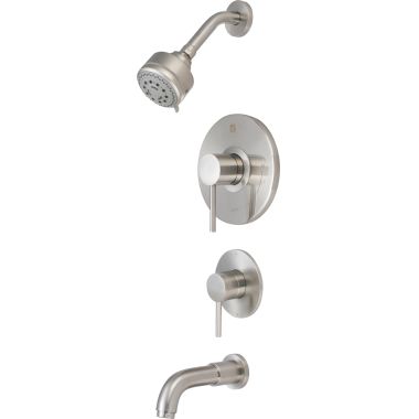 Click here to see Pioneer 4MT100T-BN Pioneer Motegi Single Handle Brushed Nickel Tub/Shower Trim with Diverter Valve Trim, Five-Function, 2.5 GPM, ADA, Lever Handle, 1/2-inch Connection Size - 4MT100T-BN