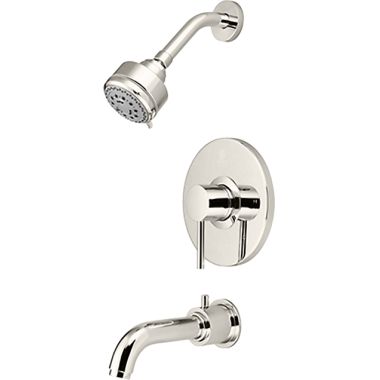 Click here to see Pioneer 4MT110T-PN Pioneer Motegi Single Handle Polished Nickel Tub/Shower Trim, Five-Function, 2.5 GPM, ADA, Lever Handle, 1/2-inch Connection Size - 4MT110T-PN