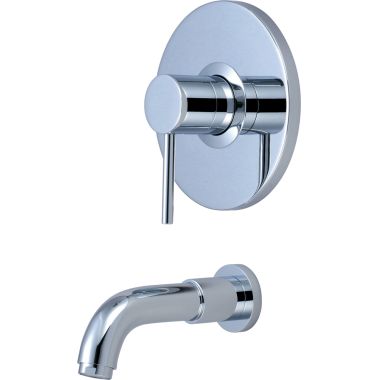 Click here to see Pioneer 4MT200T Pioneer Motegi Wall-Mount Polished Chrome Tub Faucet Trim Set, Single Metal Lever Handle, ADA - 4MT200T