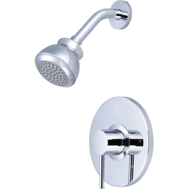 Click here to see Pioneer 4MT320T Pioneer Motegi Single-Function Shower Faucet with 3-3/8in Showerhead, Metal Lever Handle, Trim Only, 2.5 GPM, Polished Chrome - 4MT320T